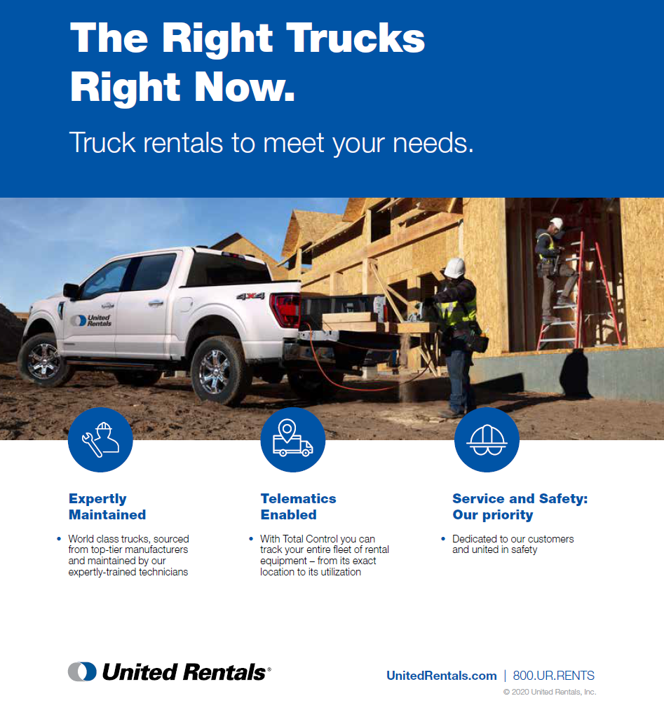 United Rentals Pickup Truck Image
