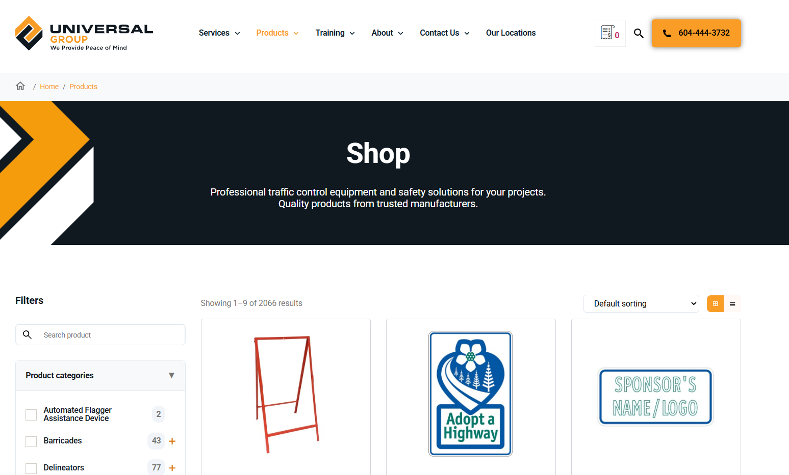 Shop Universal Group Products