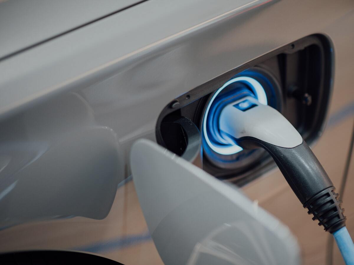 Electric vehicle charging at a rural Ontario charging station